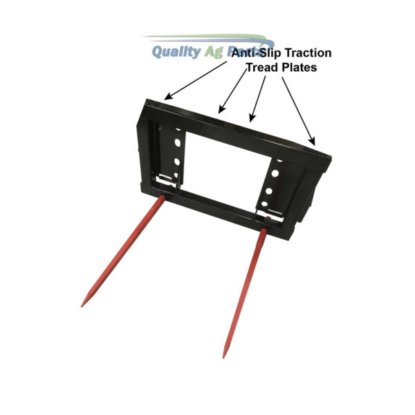 Bobcat/Skid Steer Bale Frame - 2 x M28 x 1100mm Conus 2 Tines (SHW Brand) - Image 5